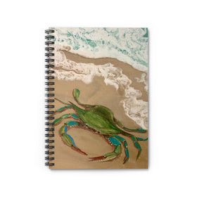 Coastal Crab Spiral Notebook - Perfect for Ocean Lovers